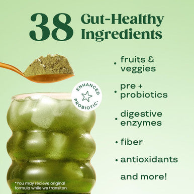 Bloom Nutrition Superfood Greens Powder Digestive Enzymes with Probiotics and Prebiotics Gut Health Bloating Relief for Women Chlorella Juice Mix w/Beet Root Powder 30 SVG Orange Passionfruit