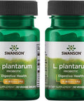 Swanson L. Plantarum - Digestive Supplement Promoting Gastrointestinal Balance & Bowel Regularity - Natural Formula to Help Reduce Bloating - (30 Veggie Capsules) 2 Pack