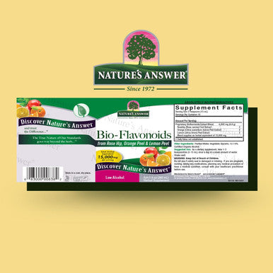 Nature'S Answer Lipo Flavonoid Plus Ear Ringing Supplement Bio-Flavonoids with Rose HIPS Immune Support Kosher Organic Low Alcohol Citrus Bioflavonoids Gluten Made in USA 8 oz