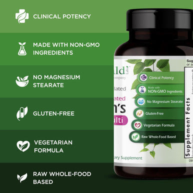 Emerald Labs Women'S 1-Daily Multi - Multivitamin For Women - Includes Calcium, Zinc, Vitamin B & More - Bone & Immune Support Supplement - Gluten-- 60 Vegetable Capsules