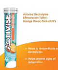 Activise Electrolyte Effervescent Tab Orange 20s