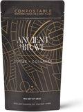 Ancient + Brave - Coffee + Collagen Powder 250G - Organic Brazilian Ground Coffee With Grass-Fed Hydrolysed Bovine Collagen - Collagen Coffee, Premium Blend Of Organic Cacao, Ashwagandha & Baobab