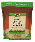 Now Foods Organic Steel Cut Oats,, 907 g