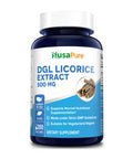 DGL Licorice Extract 500 mg 200 Veggie Capsules (Vegan,Non-GMO & Gluten-Free)