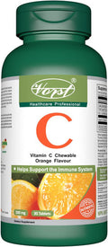 VORST Vitamin C 500mg 30 Chewable Tablets Orange Flavor | 1 Bottle