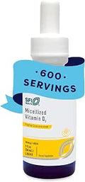 Klaire Labs Sfi Health Micellized Vitamin D3 Liquid For Children Infants and Adults 400 Iu Vitamin D Per Drop Suitable For Kids Immune Support Mango Orange Flavor Drops (600 Servings / 1 Fl Oz)