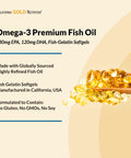 California Gold Nutrition Premium Fish Oil, Omega-3, 180 Mg Epa, 120 Mg Dha, Concentrated Triglyceride Form, 240 Fish Gelatin Softgels, 2 Pack