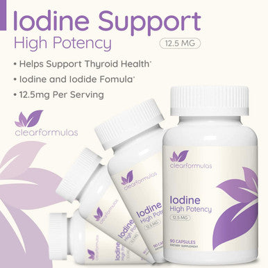 High Potency Potassium Iodine Supplement - Potassium Iodide Usp And Iodine Capsules 12.5Mg Precise Dosage Blend - Capsule Alternative To Lugol'S Iodine Supplements For Thyroid Energy & Immunity