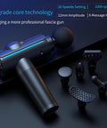 Massage Gun, Deep Tissue Back Massage Gun, For Muscle Relaxation And Pain Relief After Exercise, Impact Massager With 6 Massage Heads,Electric Muscle Massage Gun,Fascia Gun With Portable Bag