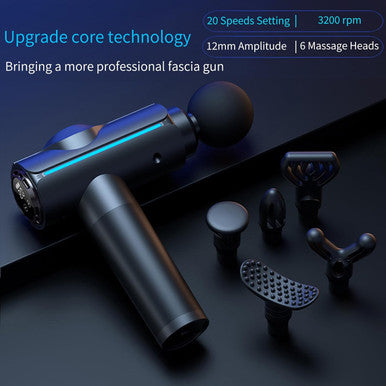 Massage Gun, Deep Tissue Back Massage Gun, For Muscle Relaxation And Pain Relief After Exercise, Impact Massager With 6 Massage Heads,Electric Muscle Massage Gun,Fascia Gun With Portable Bag