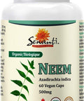 Sewanti Organic Neem Healthy Skin, Acne, Clear skin, Skin Issues NPN 80065670, 60 Vegan High Potency Extract Capsules
