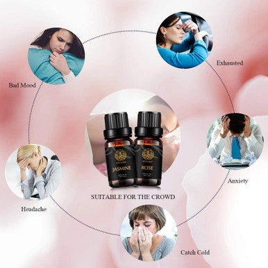 Aphrosmile Jasmine Rose Essential Oil - 100% Pure Jasmine Rose Oil, Organic Therapeutic-Grade Aromatherapy Essential Oil 10mL/0.33oz