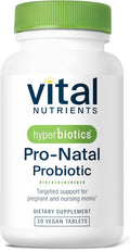 Hyperbiotics Pro-Natal Probiotic (Pro-Mom) | Prenatal Probiotic | Support for Occasional Nausea Bloating and Gas | Non-GMO | Shelf-Stable | Gluten Dairy Soy | 30 Tabletst