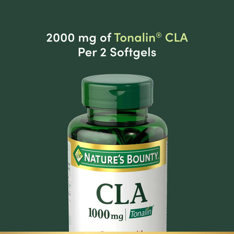 Nature'S Bounty Tonalin Pills And Dietary Supplement Diet And Body Support 1000 Mg 50 Rapid Release Softgels