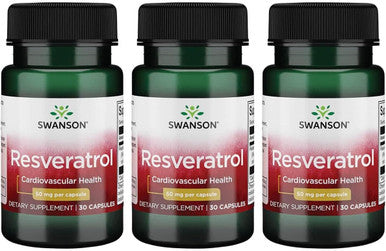 Swanson Resveratrol 50 50 Milligrams 30 Capsules (3 Pack)