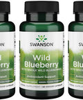 Swanson Wild Blueberry 250 Milligrams 90 Veg Capsules (3 Pack)