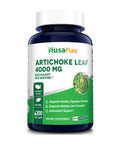 NusaPure Artichoke Extract 4000mg Equivalent . 200 Veggie caps (Non-GMO, Extract 4:1 & )