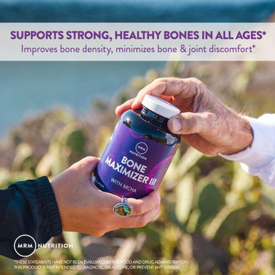 Mrm Nutrition Bone Maximizer Iii With Mcha + Vitamin D3 + Vitamin K2 Bone Health High Potency Key Vitamins And Minerals For Bones 50 Servings