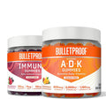 Bulletproof Vitamins A+D+K, 60 Sugar-Free Gummies, Strawberry Orange Flavor | Immune Sugar-Free Gummies, 60 Count, Elderberry Raspberry Flavor