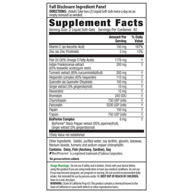 Irwin Naturals Inflammatory Response Inflamma-Less Supports Comfort Mobility Flexibility 80 Liquid Softgels Bundle With A Pill Case