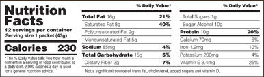 Optimum Nutrition Protein Almonds Dark Chocolate 450 G 1079856