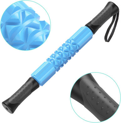 Muscle Roller Stick, Sportneer Handheld Eva Foam Roller Massage Stick Leg Roller Body Massage Stick Tools For Athletes/Runners Relief Muscle Soreness Cramping And Tightness Help Legs And Back Recovery