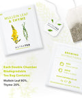 Nutra Tea NutraTea - Mullein Leaf & Thyme Tea | Mullein Tea | Mullein Leaf Tea - Mullein Tea For Lungs & Throat - 20 Tea Bags - Herbal Tea