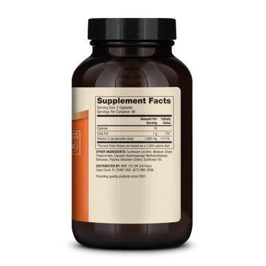 Dr Mercola Liposomal Vitamin C 1,000mg 180 Capsules 90 Days Supply