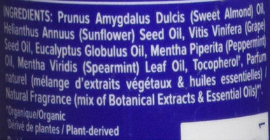 Lotus Aroma Peppermint & Eucalyptus Globulus Massage Oil, 4 fl. oz.