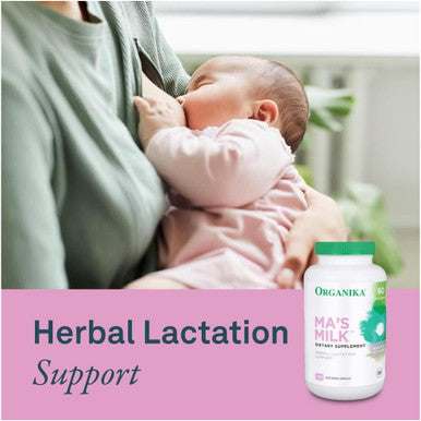 Organika Ma'S Milk- Supports Breast Milk Production- Contains Blessed Thistle, Fenugreek, And Moringa- 120 Vcaps