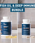Dr. Tobias Omega 3 Fish Oil and Deep Immune Probiotic Prebiotic Blend Promotes Digestion Immunity and Brain Health