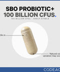 Codeage SBO Probiotics, 100 Billion CFUs , Multi Strain Soil Based Organisms Blend and Organic Fermented Botanical Blend, Shelf-Stable, 90 Capsules