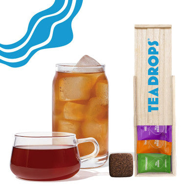 Tea Drops Set | Organic Dissolvable Loose Leaf Tea | Chai Spice Chocolate Earl Grey Citrus Ginger Rose Matcha Peppermint Ube Vanilla Bean Thai | 9 Sampler Assortment - 1 Per Flavor