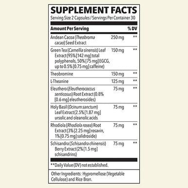 Lifeseasons - Energy - Energy Booster For Physical And Cognitive Strength - No Jitters - Support Stamina - Contains Green Tea And L-Theanine - 60 Count (Pack Of 1)