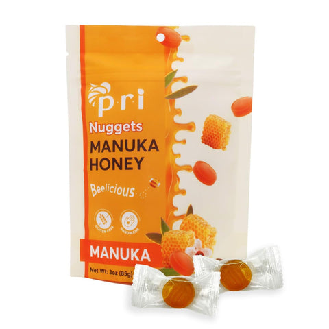 P.R.I Manuka Honey Nuggets, Sweet and All Natural Hard Candy Treat, 1 LB Bulk Bag