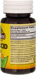 Swanson Nature's Blend Folic Acid 1000 mcg 100 Tablets