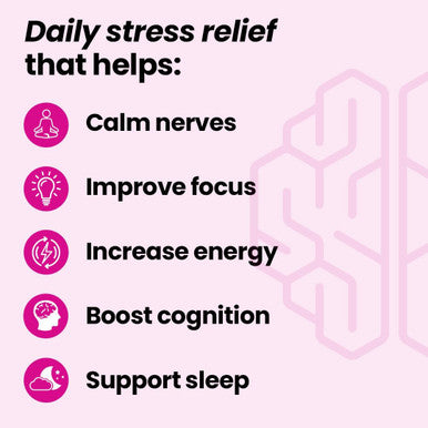 Neuroq Calm Focus Capsules - Stress Relief Supplement - Supports Mental Function & Relaxation - Sensoril Ashwagandha, Magnesium, Gaba, L-Theanine, Andean Cocoa & Kava Kava - 60 Capsules