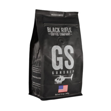 Black Rifle Coffee Company Gunship Roast (Light Roast) Whole Bean Coffee 12 Ounce Bag Of Coffee Beans Light Roast Coffee Beans Light Caramel Tasting Notes And An Ultra Smooth Finish