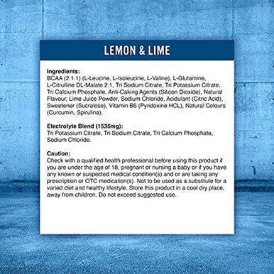Applied Nutrition BCAA Powder Branched Chain Amino Acids Supplement with Vitamin B6 Replenish Electrolytes Amino Hydrate Intra Workout and Recovery Powdered Energy Drink 450g (Lemon & Lime)