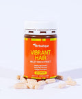 Vibrant Hair - For Natural Growth, Strenght,Shine- Hair Growth Product For Men & Women -Supplement With Millet Seed, Vitamin C, Biotin, Zinc, Pantothenic Acid -120 Easy Swallow Capsules.