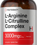 Horbaach L-Arginine L-Citrulline Complex | 3000Mg | 250 Capsules | Non-Gmo Gluten Free Supplement