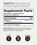Ultra High Strength Glutathione Capsules - 1000mg Concentrated Formula - 98%+ Highly Purified and Highly Bioavailable - Non-GMO Fermentation - 120 Capsules Reduced Glutathione Supplement