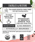 Numi Organic Jasmine Green Tea 18 Tea Bags (Pack of 3) Floral Green Tea Caffeinated (Packaging May Vary)