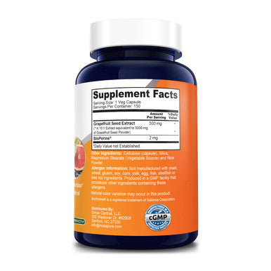 NusaPure Grape Extract 5000 mg per Capsule (Extract 10:1) with Bioperine 150 Veggie caps Vegan Non-GMO