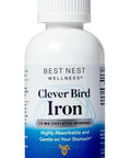 Best Nest Wellness Liquid Iron Vegan Drops Iron for Kids & Adults Prenatal Iron Vitamin Energy Support High Potency Liquid Iron Supplement for Women 15mg per Serving Chocolate 4 Oz