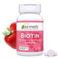 EZ Melts Dissolvable Biotin 5000 mcg Hair Skin & Nail Support Sugar-Free 3-Month Supply