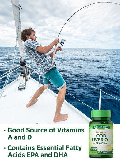 Nature's Truth Norwegian COD Liver Oil Supplement, 100 Count