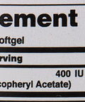 Nature's Bounty Vitamin E 400 I.U.