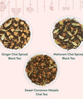 Vahdam Oprah Favourite Chai Tea Loose Leaf Tea Set Box (3 Flavours in Tin Caddy) | 100% Pure Gluten Non GMO | Diwali s for Friends and Family