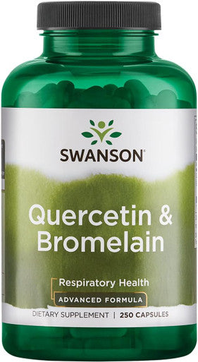 Swanson Quercetin & Bromelain- Supplement- Unique Natural Formula-(250 Capsules 260/78mg Each)